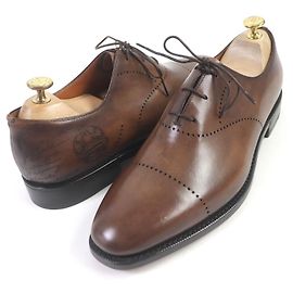 Berluti Calligraphy Scritto Leder Schnürschuhe braun Braun