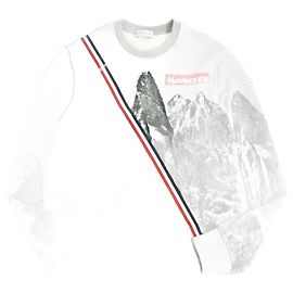 Moncler MAGLIA Suéter Tricolor Cinza M Cinza