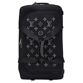 Louis Vuitton-Louis Vuitton Monogram Eclipse Horizon Soft Suitcase M20125-Black