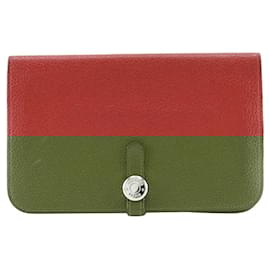 Hermès-Portefeuille Long GM Dogon Hermes Rouge-Rouge
