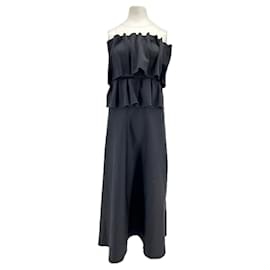 Dagmar Robe satinée noire Noir