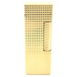 Alfred Dunhill Dunhill Square Diamond Head Roller Gas Lighter Golden