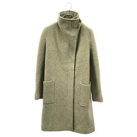 Ralph Lauren Wool Coat Brown Grey