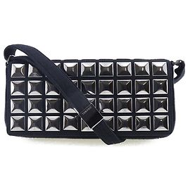 Sac à main en coton Chanel Choco Bar Ice Cube Noir