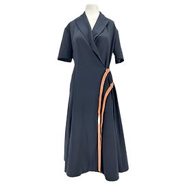 Loewe Vestido de lana marina Azul marino