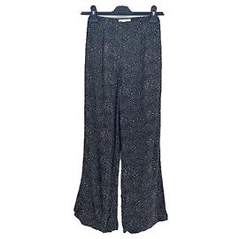 Calças Rouje Pretas com Bolinhas de Viscose Preto