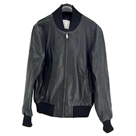 Sandro-Blouson en cuir-Black