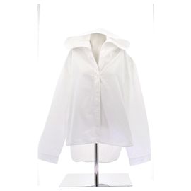 Alaïa Sudadera blanca con capucha Blanco