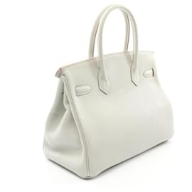 Hermès-Sac à main Hermès Birkin 30 Trillon en Clémence-Gris
