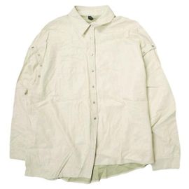 Autre Marque AULA AILA x B’2nd Camisa de Couro Sintético Marfim Branco Cru