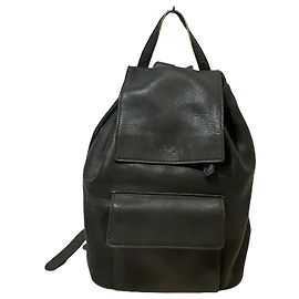 Autre Marque Kenneth Cole Leder-Rucksack Schwarz