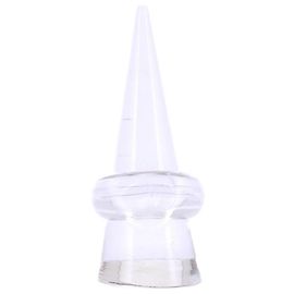 Autre Marque Anel de plástico transparente Branco