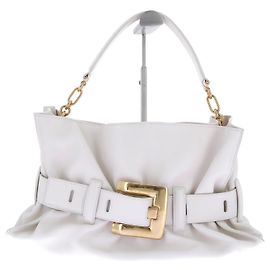 Balmain Bolsa "Anthem" em couro branco Branco
