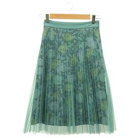Falda Burberry de poliéster Verde
