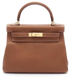 Hermès-Sac à main Hermes Kelly 28 Togo-Autre,Bronze