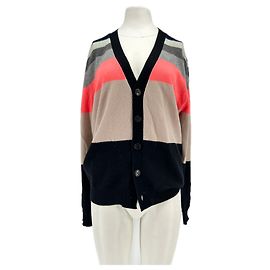 Paul Smith Cardigan coloré à rayures Noir