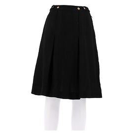 Balenciaga Black Viscose Skirt Black