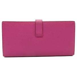 Hermès-Portefeuille Long Epsom Soufflet BEARN d'Hermès-Violet
