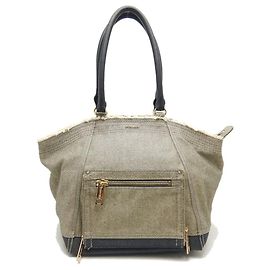 & Other Stories Bolso tote de denim de algodón DIESEL Caqui Marino Caqui Azul marino