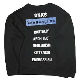 Autre Marque Danke Schön LOGO SWEAT CN Baumwoll-Sweatshirt limitiert Schwarz