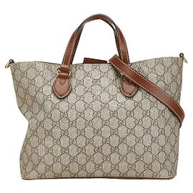 Gucci GG Supreme PVC 2way Handbag Other