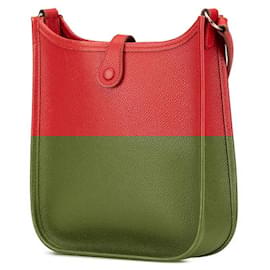 Hermès-Sac à épaule Hermes Evelyne TPM en Epsom-Rouge