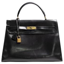 Hermès-Sac Kelly 32 noir Hermes 1954-Noir