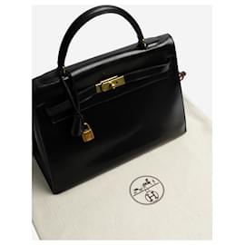 Hermès-Sac Kelly 32 noir Hermes 1954-Noir