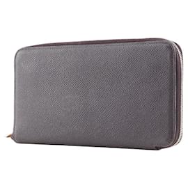 Hermès-Portefeuille Long en Soie Azap d'Hermès-Violet
