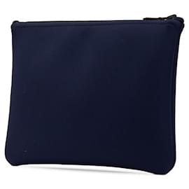 Hermès-Pochette plate Neobain MM en polyamide Hermes-Bleu