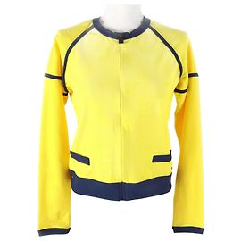 Giacca sportiva vintage Chanel gialla blu navy 36 Giallo Blu navy