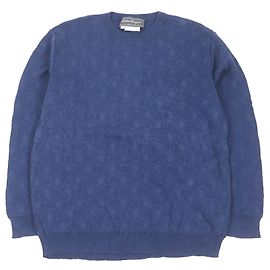 Pull Gancini imprimé Salvatore Ferragamo bleu M Bleu