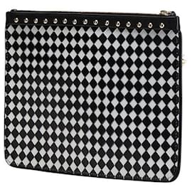 Givenchy-Givenchy Check Leather Clutch Bag-Black