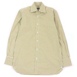 Camicia a quadri in cotone Tom Ford marrone Altro