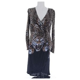 Philipp Plein Vestido com estampa de leopardo Preto
