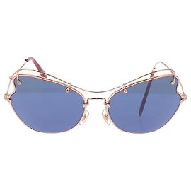 Miu Miu Lunettes de soleil "56 RS" dorées Doré