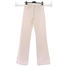 Vaqueros Paco Rabanne Khaki de algodón Talla 34 Caqui