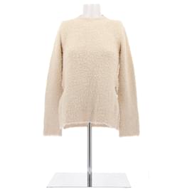 Suéter de forro polar color crema Paco Rabanne Algodón S Camello