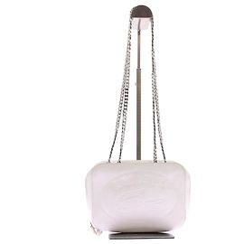 Lacoste Bolsa de couro branco Branco