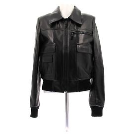 Louis Vuitton Schwarze Lederjacke Schwarz