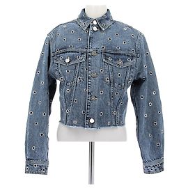 Alaïa Giacca di jeans e occhielli Blu