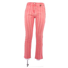 Jeans Louis Vuitton Coral Rosa de Algodón Talla 36 Rosa