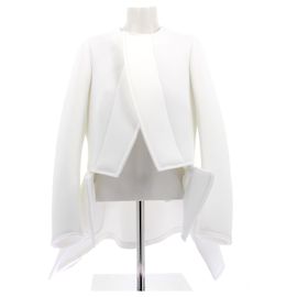Comme Des Garcons Weiße Jacke aus Polyester Weiß