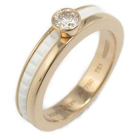 Boucheron Quatre Solitaire Au750 Diamantring Größe 10,5 Weiß