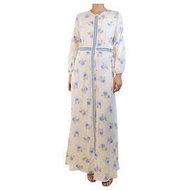 Vilshenko Robe maxi blanche Emma - taille UK 10 Blanc