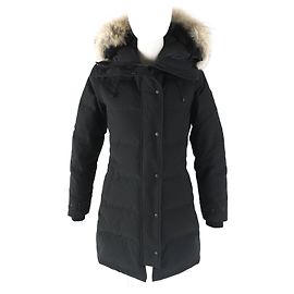Canada Goose Shelburne Parka Down Coat Black XS Black