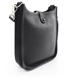 Hermès-Sac à bandoulière Hermes Evelyne TPM Taurillon Clemence-Noir