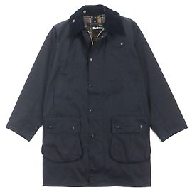 Abrigo de algodón encerado Barbour BORDER azul marino Azul Azul marino