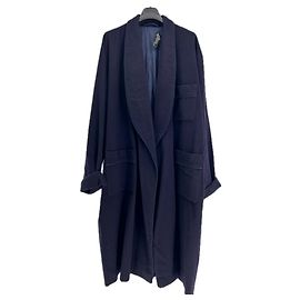 Christian Dior Accappatoio di lana Blu navy