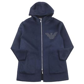 Giacca con cappuccio reversibile Armani blu navy S Altro